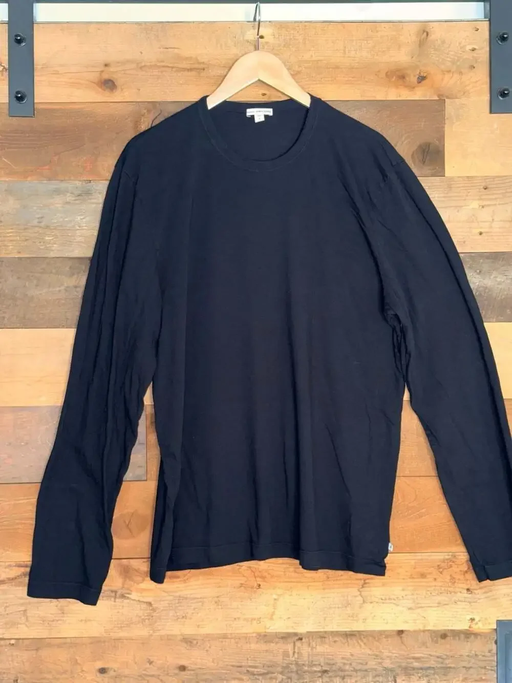 Standard James Perse Men's Black Long Sleeve Size 4